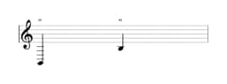 Noten der Note B in mehreren Oktaven (2)