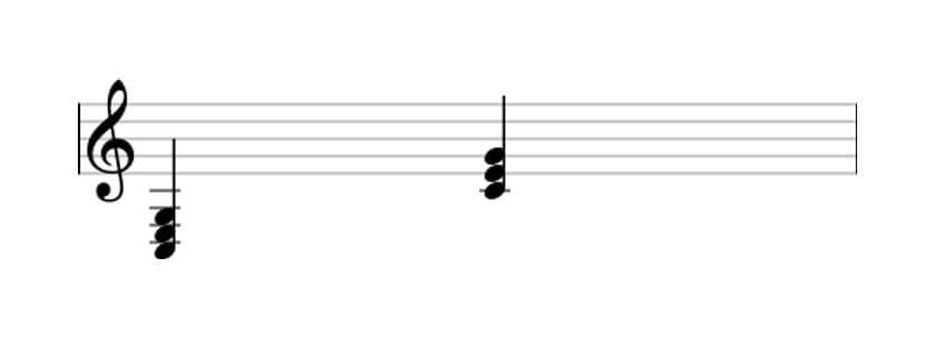 Sheet music of C Major in three octaves (3)