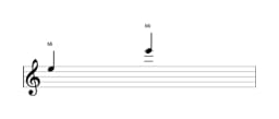 Partition de la note Mi sur plusieurs octaves (5)