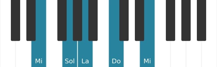 Intonazione al pianoforte dell'accordo Do Sesta maggiore - 3