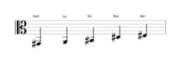 Spartiti della scala Sol Diesis Scriabin in tre ottave (2)
