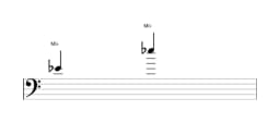 Partitura da nota Mi bemol em múltiplas oitavas (4)